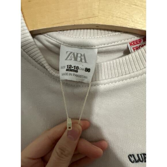 Zara‎ neutral 12-18 months crew neck sweater - Picture 3 of 6